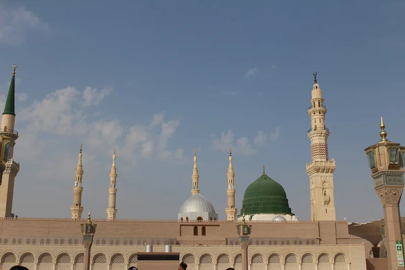 القبة الخضراء في المسجد النبوي