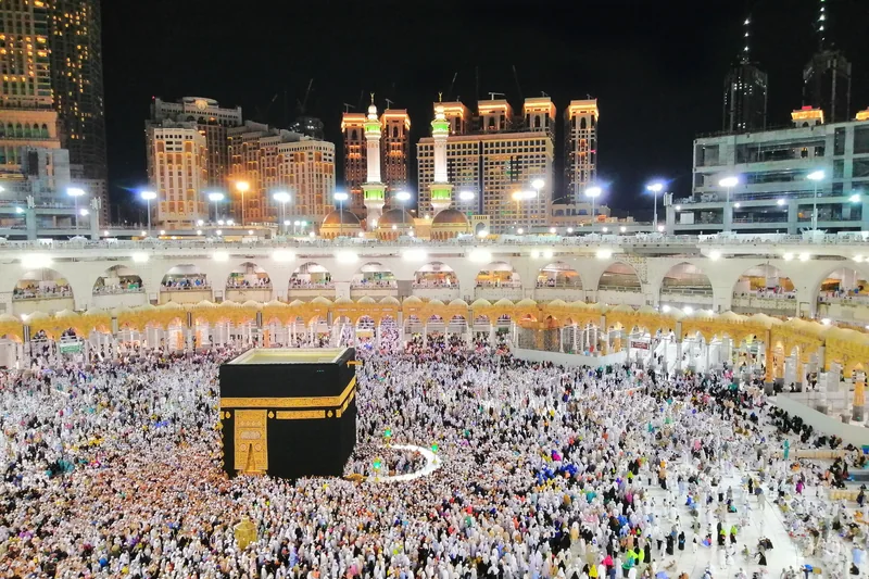 Masjid al-Haram at night